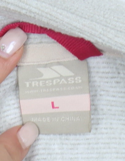 Trespass Women's Beige Jacket L Regular Zip Outdoor