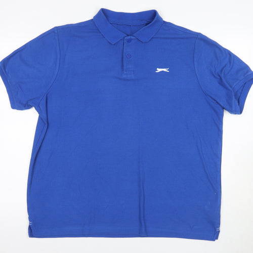 Sizenger Men's Blue 2XL Short Sleeve Polo Shirt
