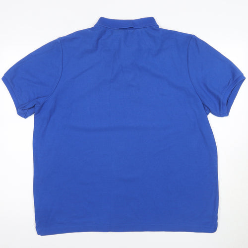 Sizenger Men's Blue 2XL Short Sleeve Polo Shirt