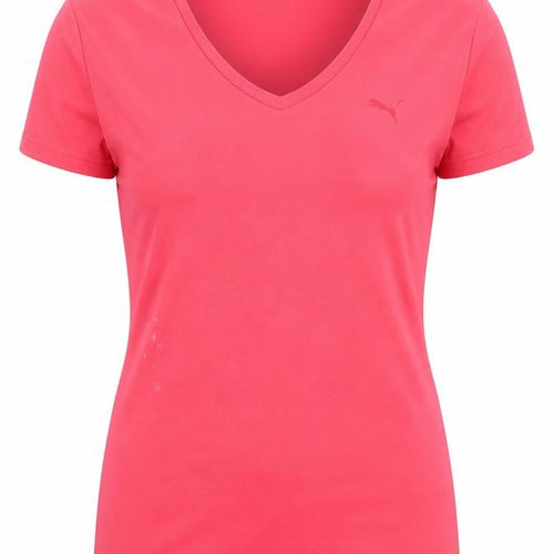 Puma Women's Pink Slim Fit V-Neck T-Shirt Size 12