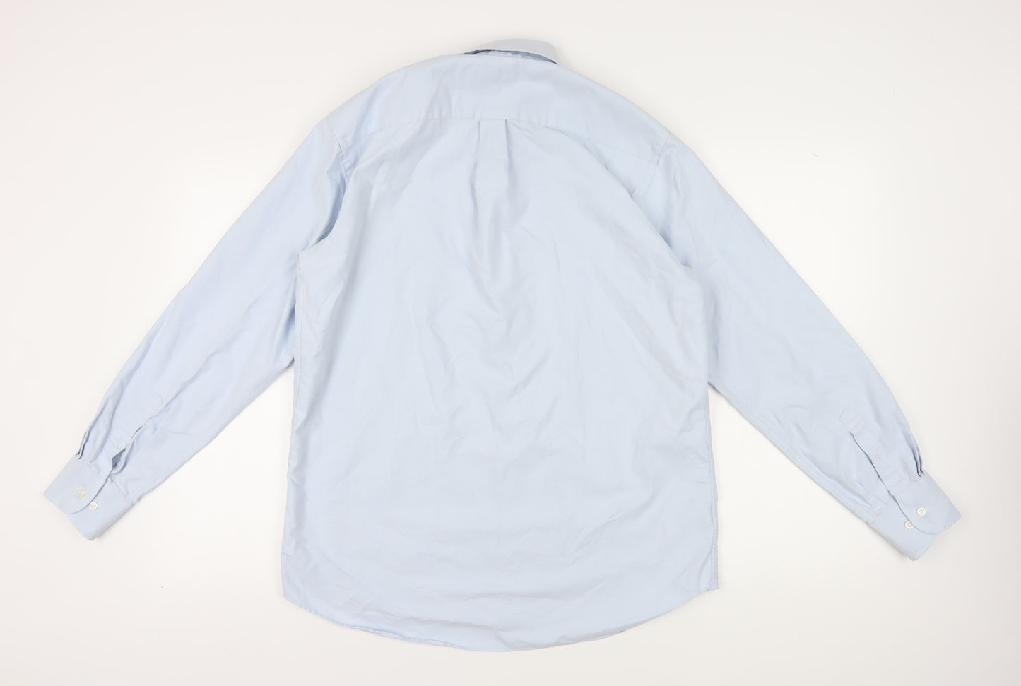 Marks and Spencer Men’s Blue Regular Fit Long Sleeve Shirt