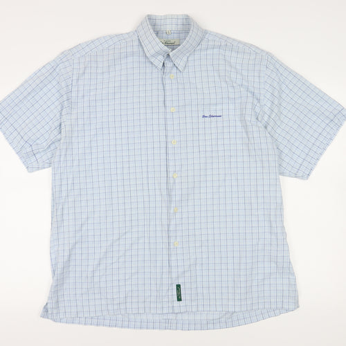 Ben Sherman Men's XL Blue Check Button-Up Shirt