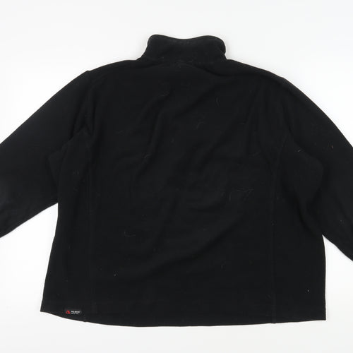 Lands' End Men's Black Fleece Pullover Sweatshirt L