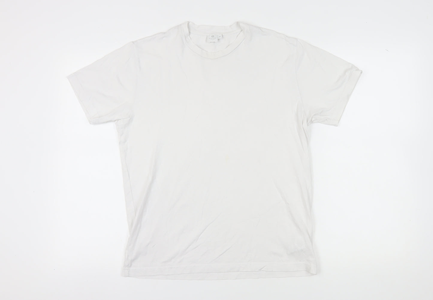 Sunspel Men's White Cotton Crew Neck T-Shirt M