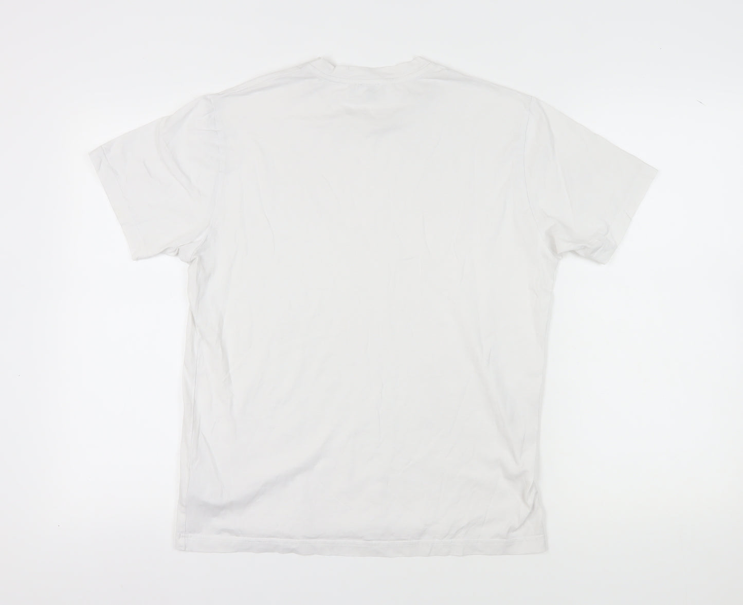 Sunspel Men's White Cotton Crew Neck T-Shirt M