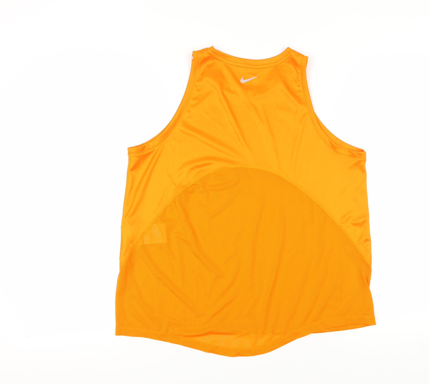 Nike Men's Orange Running Tank Top, Size S, Athletic