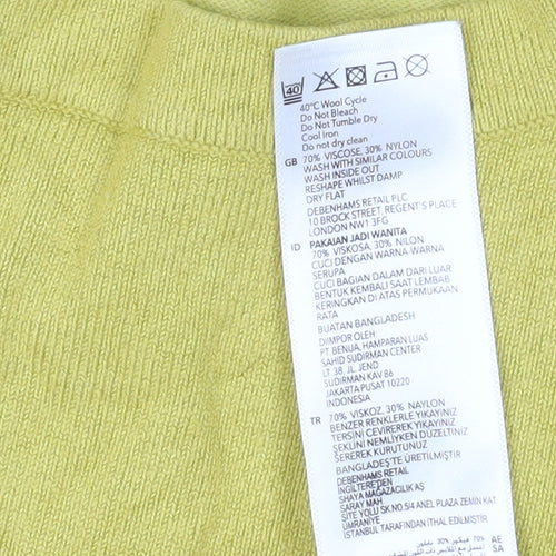 Principles Women's Yellow Pullover Jumper Size 14