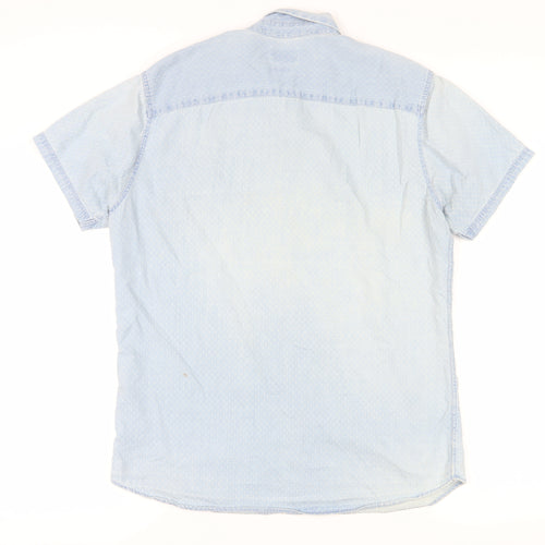 SELECTED HOMME Men's Blue Regular Fit Shirt 16.5