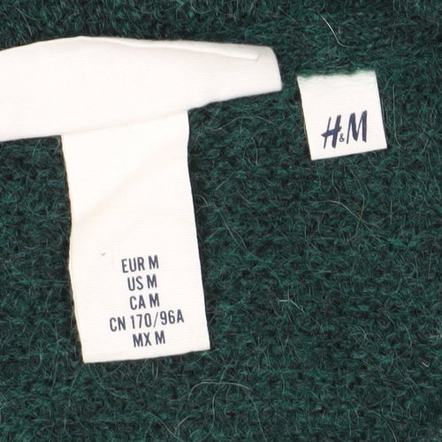 H&M Women's Green Wrap Jumper - Size M