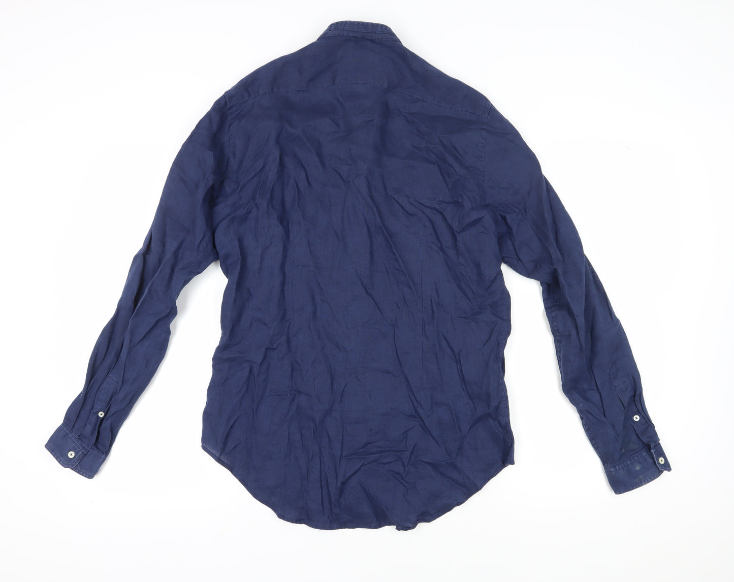 Zara Men Blue Slim Fit Button-Up Shirt