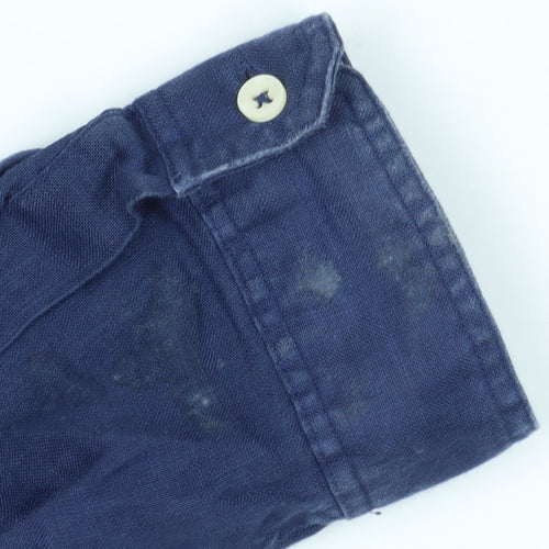 Zara Men Blue Slim Fit Button-Up Shirt
