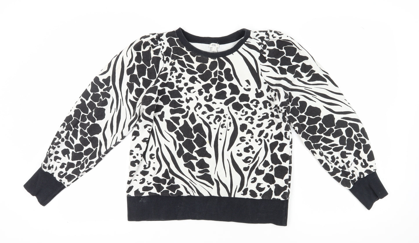 River Island Women's Animal Print Sweatshirt M