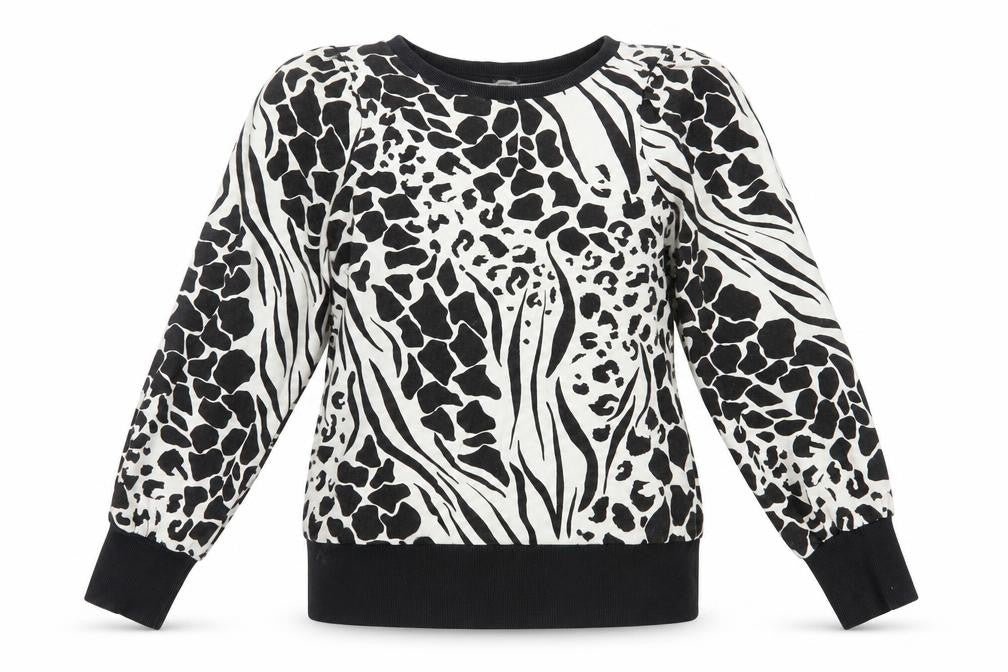 Front view of River Island Women's Animal Print Sweatshirt M