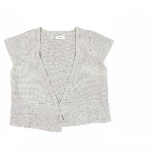 Zara Women's Beige Knit Vest - Size L