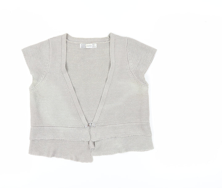 Zara Women's Beige Knit Vest - Size L