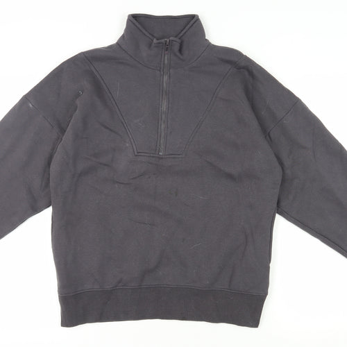 Rising Men's Black Henley Sweatshirt M