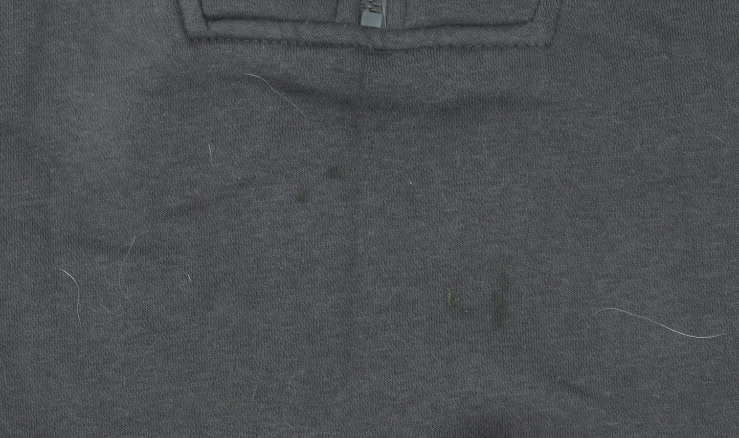Rising Men's Black Henley Sweatshirt M