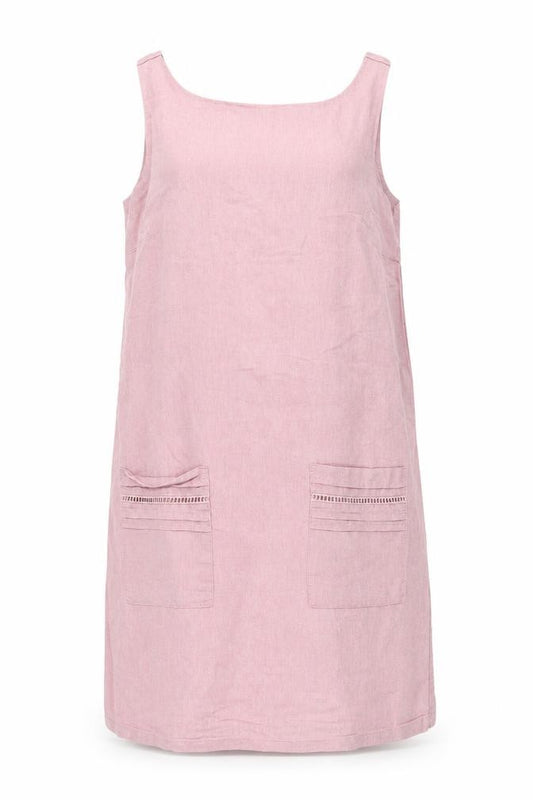 Front view of Next Women's Pink Pinafore Dress, size 10, Casual