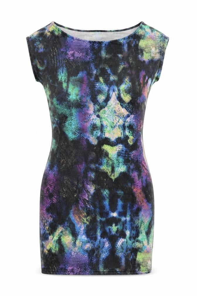 Front view of River Island Women Multicoloured 10 Bodycon Dress