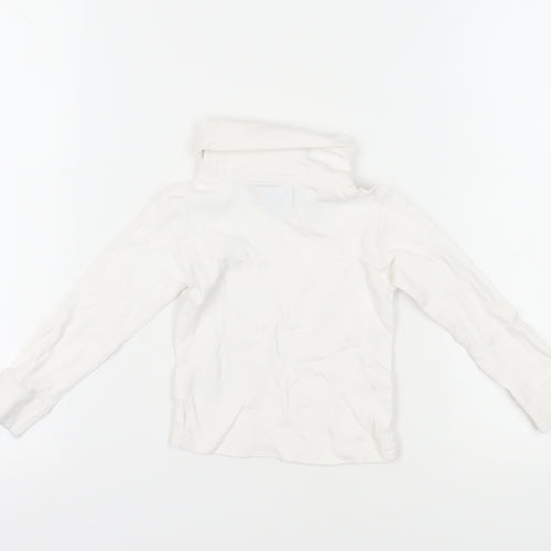 Mountain Warehouse Boys White High Neck Pullover Long Sleeve Top