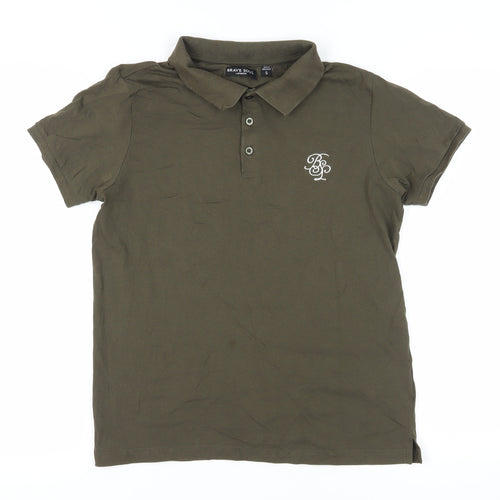 Brave Soul Men’s Green Short Sleeve Polo, Size S