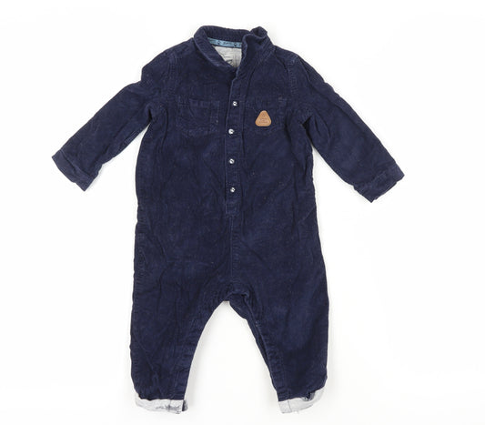 Mantaray Unisex Baby Blue Corduroy Coverall 9-12 Months