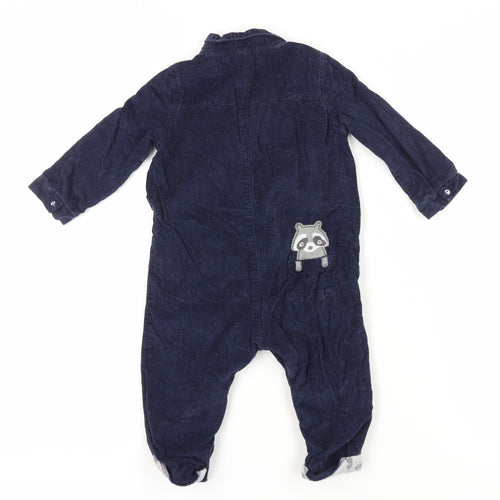Mantaray Unisex Baby Blue Corduroy Coverall 9-12 Months