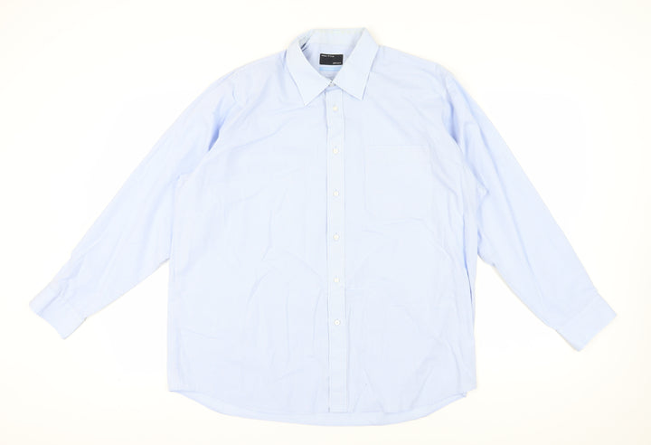 John Lewis Men's Blue Check Shirt Size 44