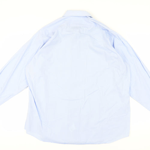 John Lewis Men's Blue Check Shirt Size 44