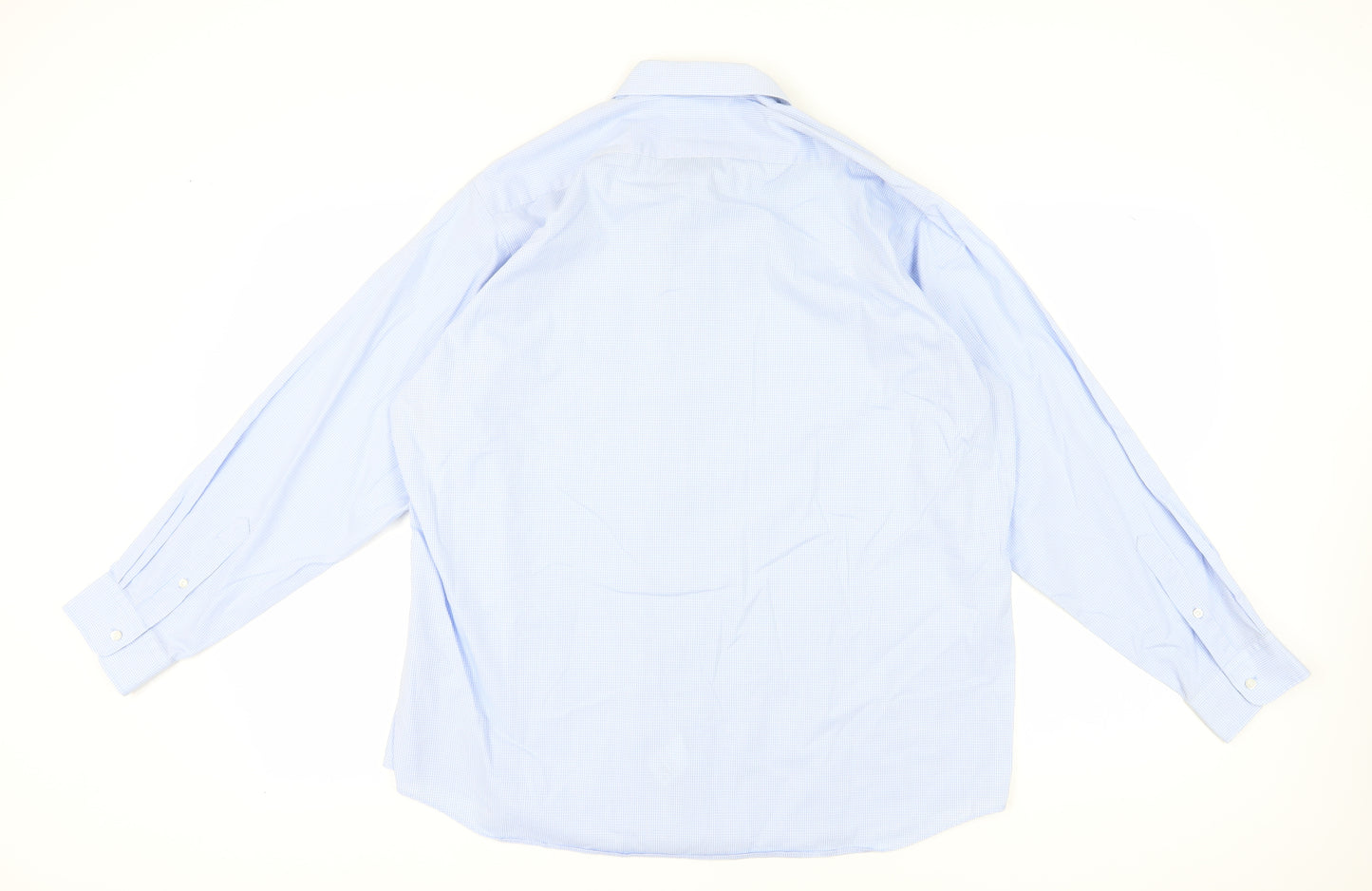 John Lewis Men's Blue Check Shirt Size 44