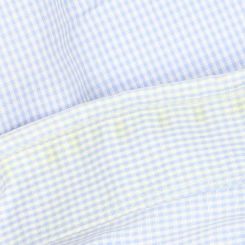 John Lewis Men's Blue Check Shirt Size 44