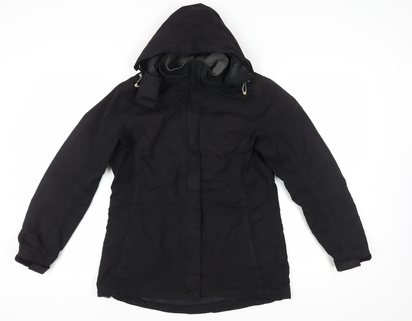 Peter Storm Women's Black Hooded Jacket Size 12