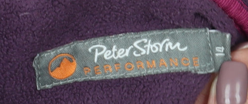 Peter Storm Women's Purple Fleece Jacket Size 14
