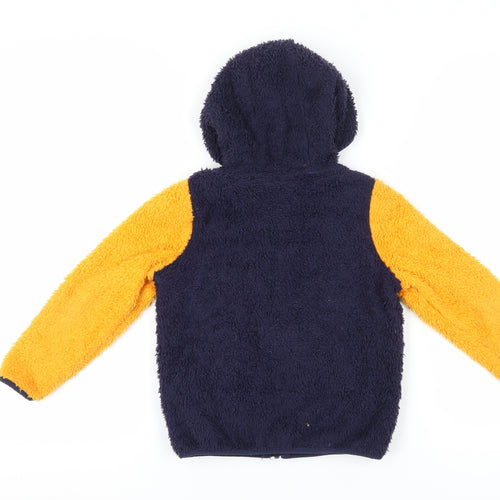 Lupilu Boys Hooded Fleece Jacket Blue Yellow Size 5
