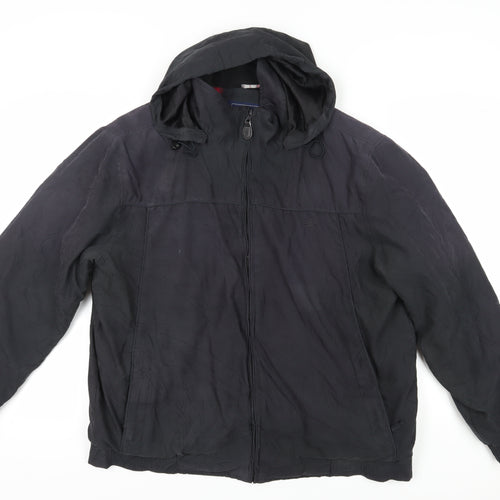 Maine New England Black Parka Jacket for Men, Size L