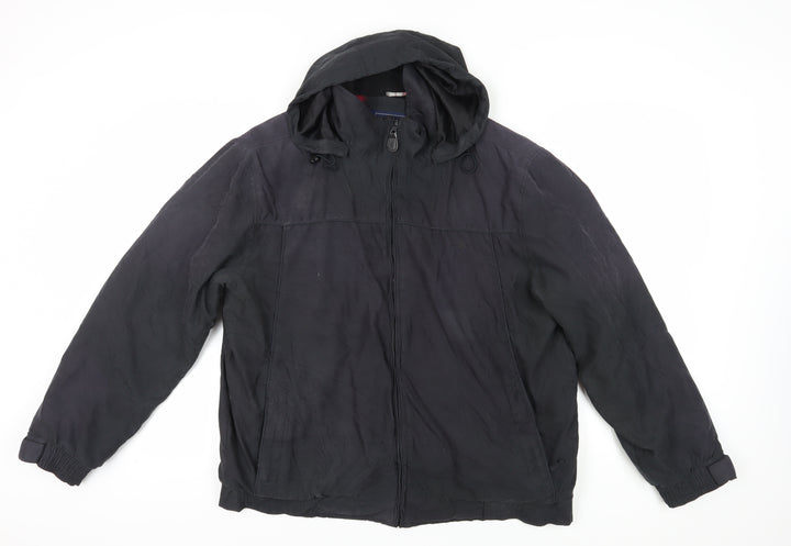 Maine New England Black Parka Jacket for Men, Size L