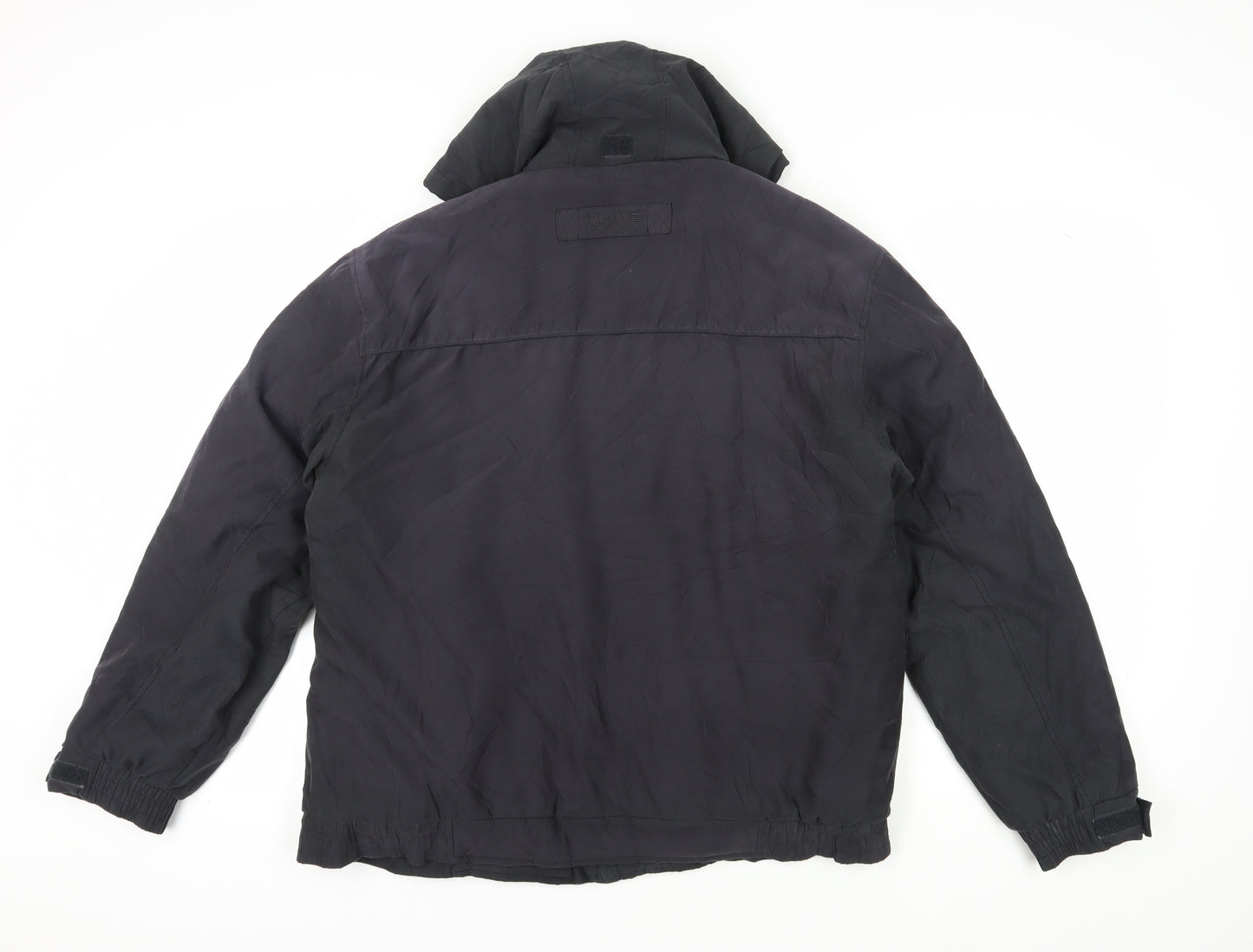 Maine New England Black Parka Jacket for Men, Size L