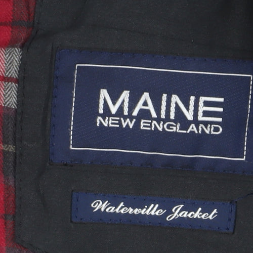 Maine New England Black Parka Jacket for Men, Size L