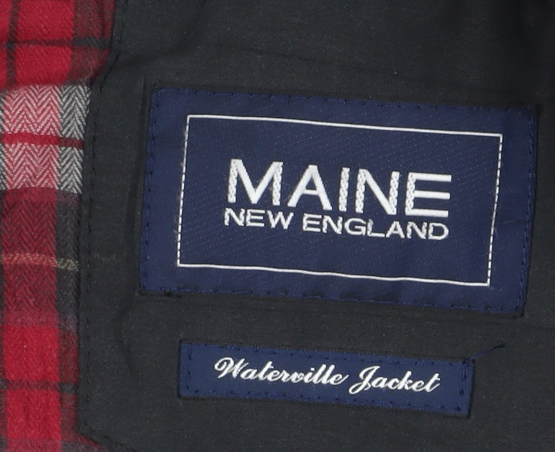 Maine New England Black Parka Jacket for Men, Size L