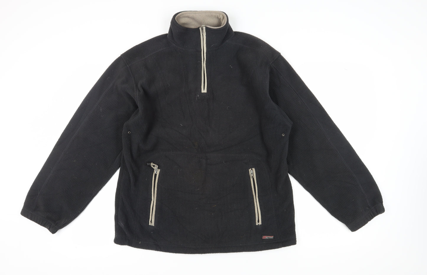 Cedarwood State Men's Black Pullover Fleece Sweatshirt M