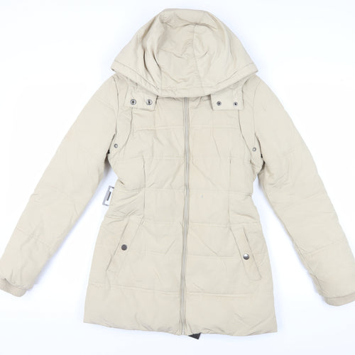Edina Ronay Women's Beige Puffer Coat Size 10