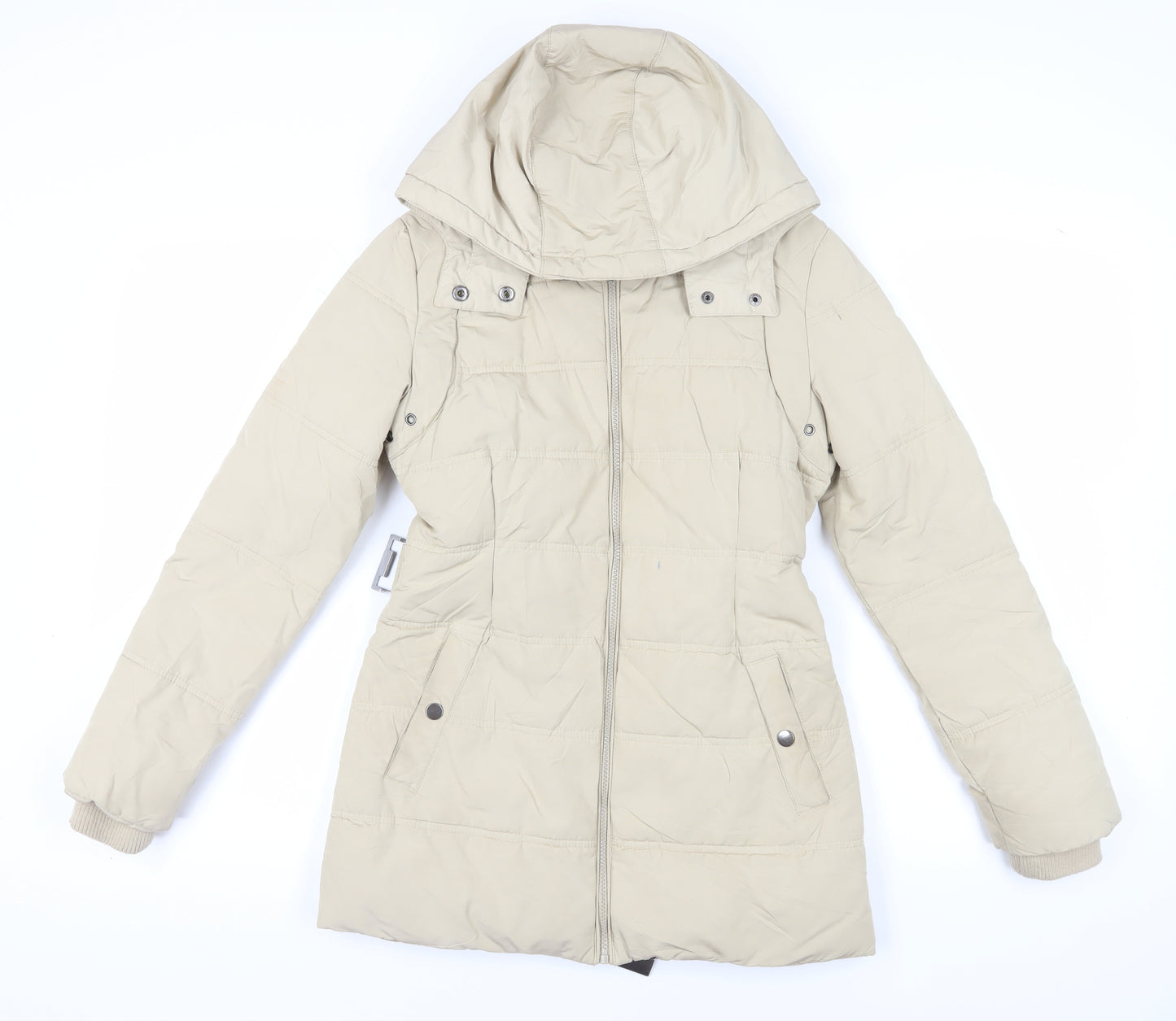 Edina Ronay Women's Beige Puffer Coat Size 10