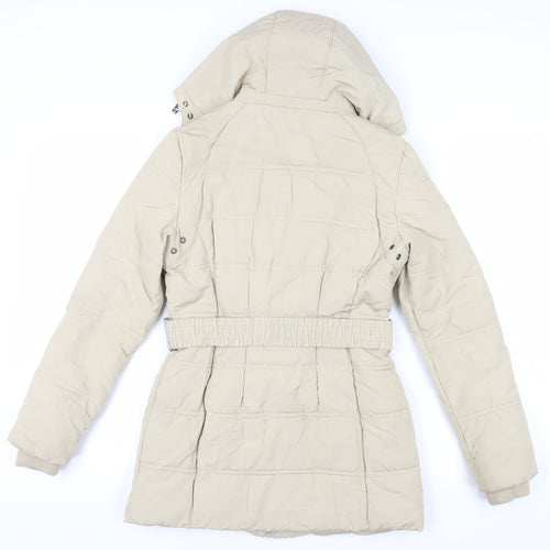 Edina Ronay Women's Beige Puffer Coat Size 10