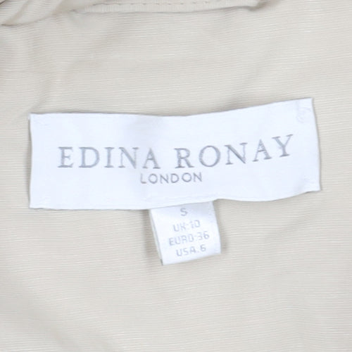 Edina Ronay Women's Beige Puffer Coat Size 10
