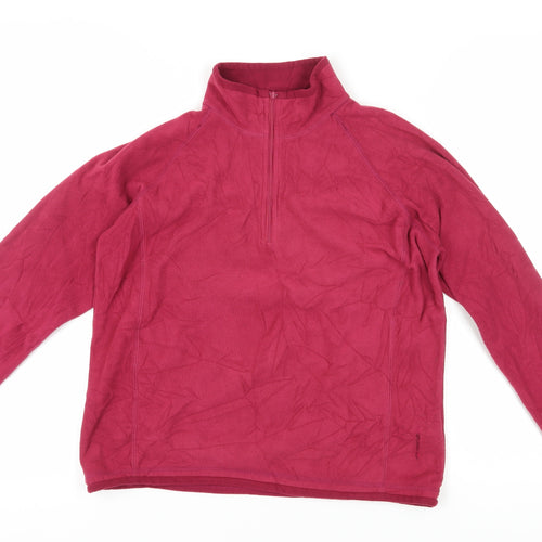 Mountain Life Women's Red Fleece Pullover Sweatshirt 10
