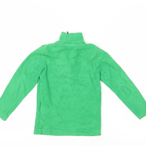 Mountain Warehouse Boys Green 5-6 Yrs Fleece Half Zip Sweatshirt