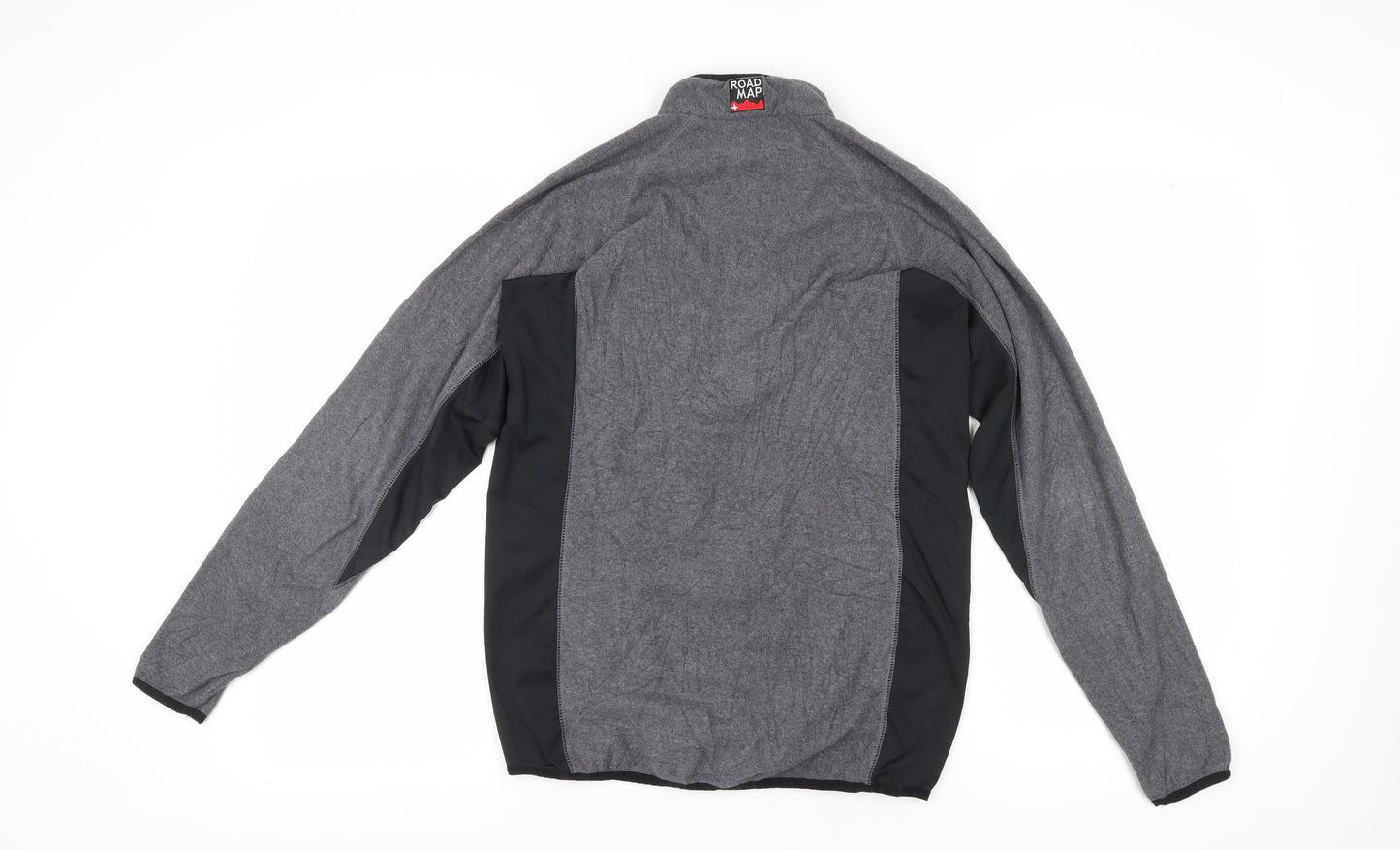 ROAD MAP Men's Grey Fleece Mock Neck Sweatshirt Size S