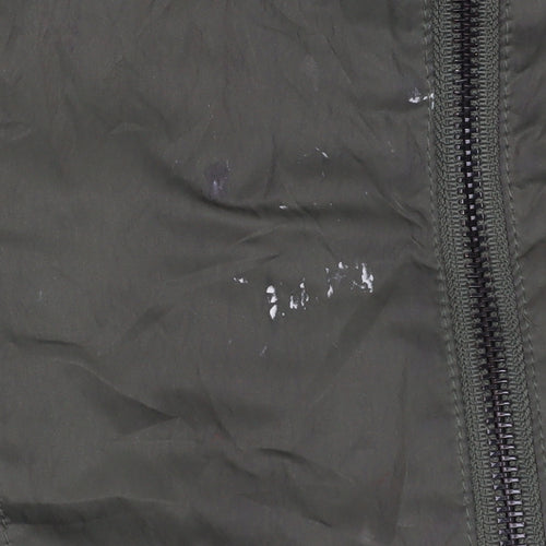 Armani Jeans Women's Green Parka Jacket Size 14