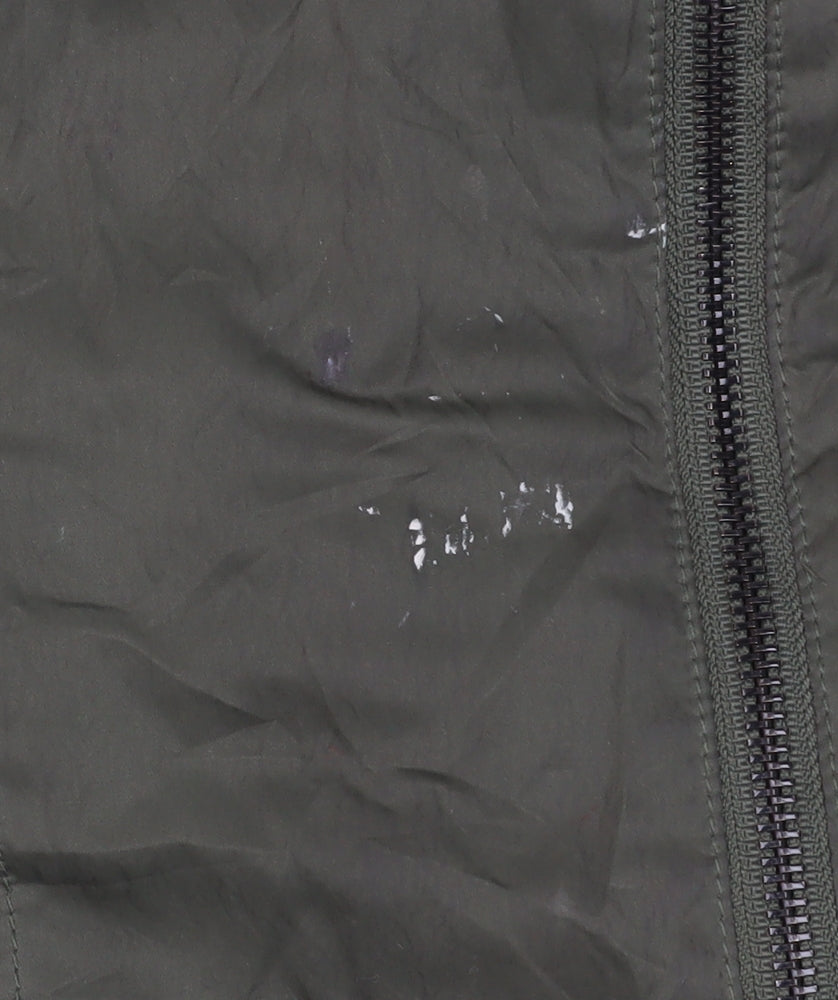 Armani Jeans Women's Green Parka Jacket Size 14