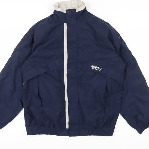 Pro Select Men's Blue Windbreaker Jacket M Casual